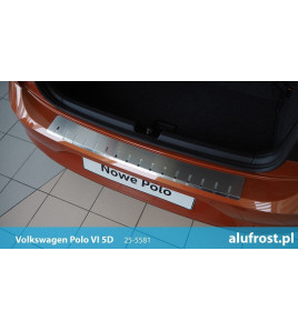 Rear bumper protector VOLKSWAGEN POLO VI 5D