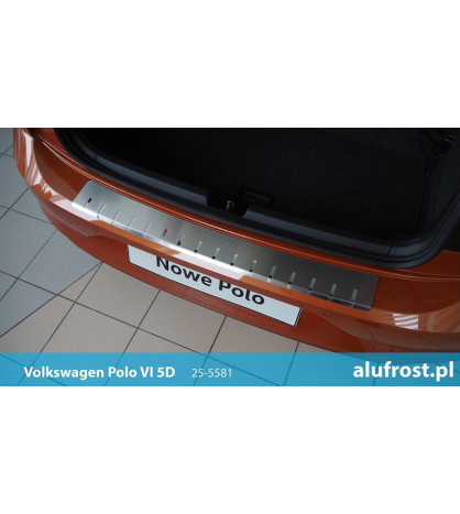 Rear bumper protector VOLKSWAGEN POLO VI 5D