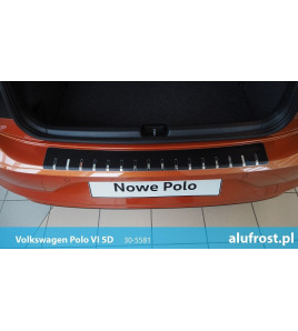 Ladenkantenschutz + carbon folie VOLKSWAGEN POLO VI 5D