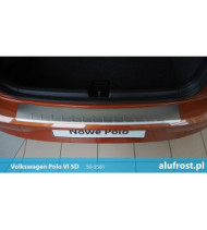 Rear bumper protector (Inox) VOLKSWAGEN POLO VI 5D