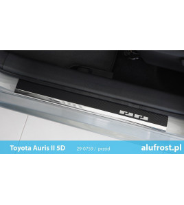 Door sills + carbon foil TOYOTA AURIS II 5D