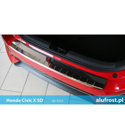 Rear bumper protector (mirror)  HONDA CIVIC X 5D