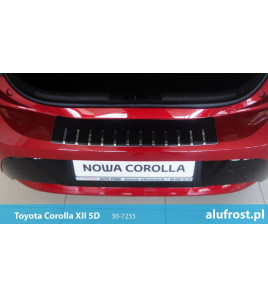 Rear bumper protector + carbon foil TOYOTA COROLLA XII 5D