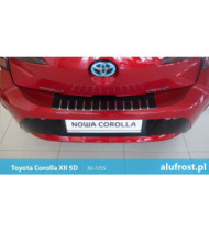 Rear bumper protector + carbon foil TOYOTA COROLLA XII 5D
