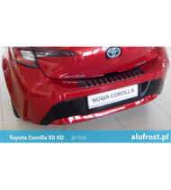 Rear bumper protector + carbon foil TOYOTA COROLLA XII 5D