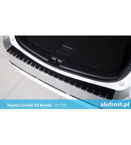 Rear bumper protector + carbon foil TOYOTA COROLLA XII KOMBI