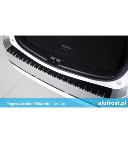 Rear bumper protector + carbon foil TOYOTA COROLLA XII KOMBI