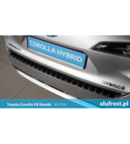 Rear bumper protector + carbon foil TOYOTA COROLLA XII KOMBI