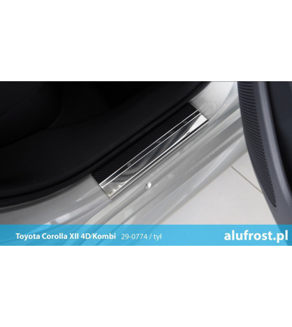 Door sills + carbon foil COROLLA XII 4D / KOMBI