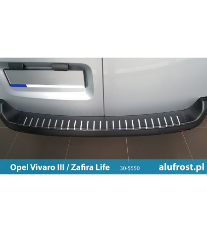 Nakładka na zderzak + folia karbonowa OPEL VIVARO III / ZAFIRA LIFE
