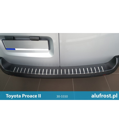 Rear bumper protector + carbon foil TOYOTA PROACE II