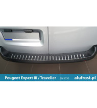 Rear bumper protector + carbon foil PEUGEOT EXPERT III / TRAVELLER