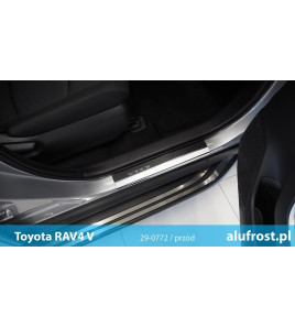 Door sills + carbon foil TOYOTA RAV-4 V