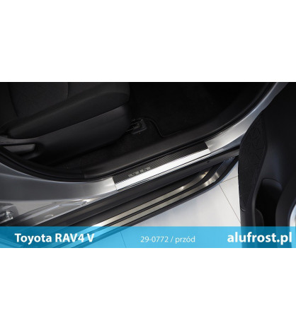 Door sills + carbon foil TOYOTA RAV-4 V