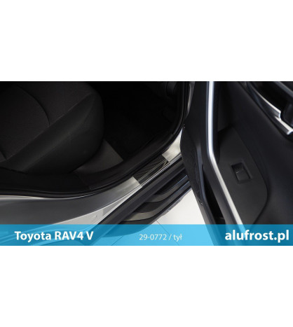 Door sills + carbon foil TOYOTA RAV-4 V