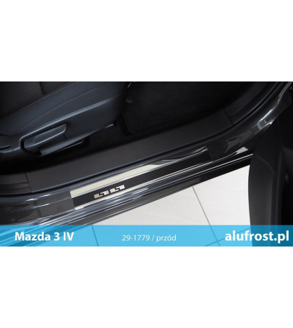 Seuil de porte + fibre en carbone MAZDA 3 IV