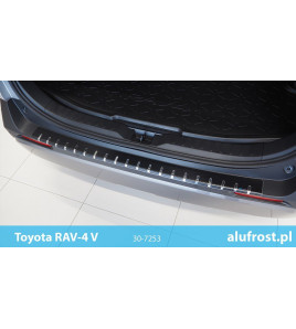 Rear bumper protector + carbon foil TOYOTA RAV-4 V