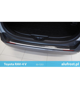Rear bumper protector (inox) TOYOTA RAV-4 V