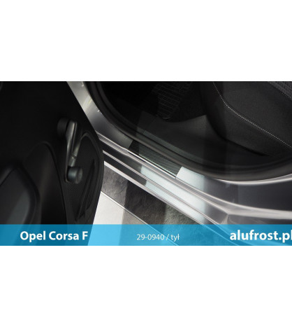 Seuil de porte + fibre en carbone OPEL CORSA F