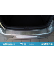 Rear bumper protector (inox) VOLKSWAGEN GOLF VII 5D